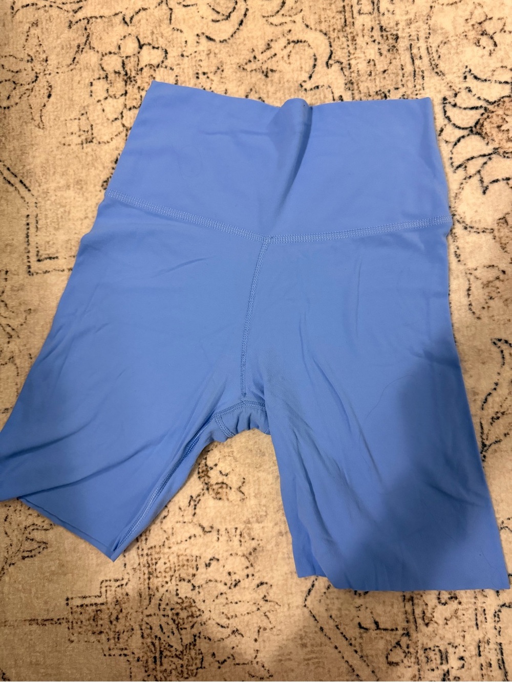 Nike Women’s Light Blue High-Waist Bike Shorts